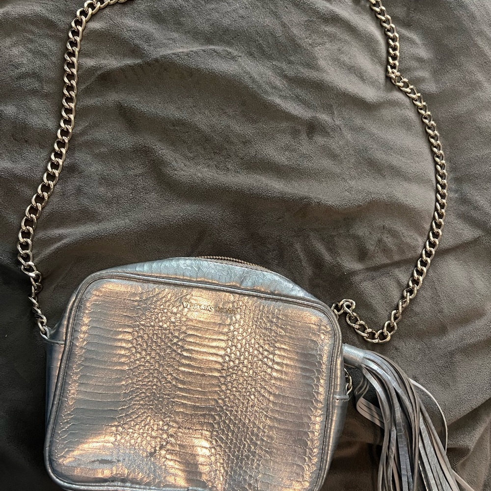 Victoria's Secret Shimmering Bronze Textured Clutch